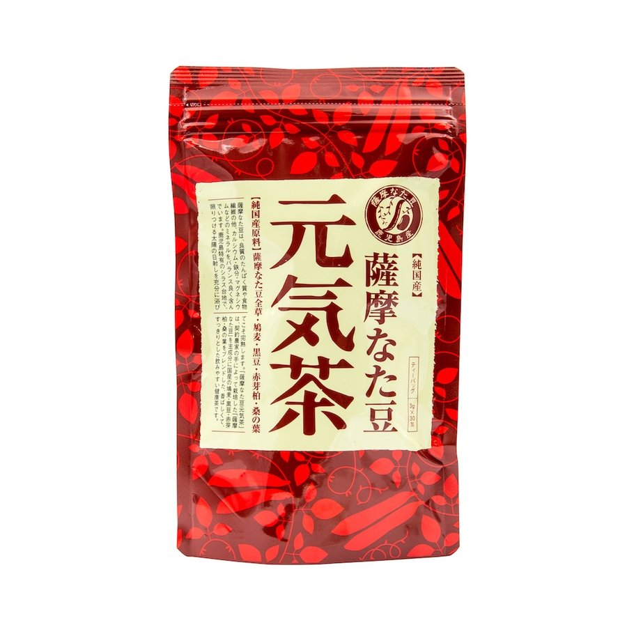 薩摩なた豆元気茶のパッケージ
